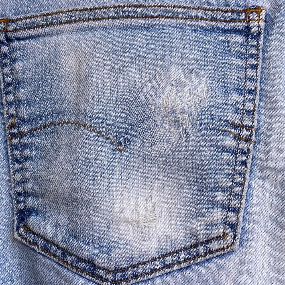 Vintage Levis 530 Flex Jeans Sz 34x29 Trevira Polyester Light Blue RARE Y2K USA - Picture 9 of 13